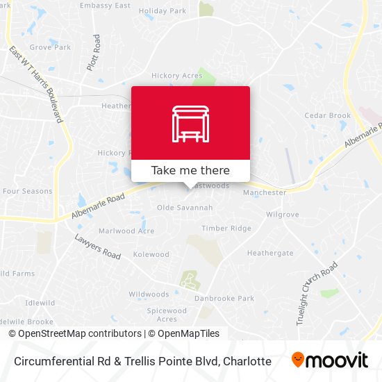 Circumferential Rd & Trellis Pointe Blvd map