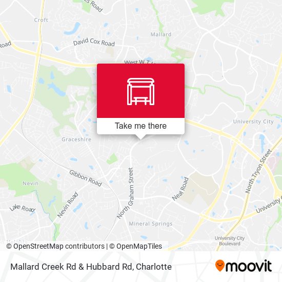 Mapa de Mallard Creek Rd & Hubbard Rd