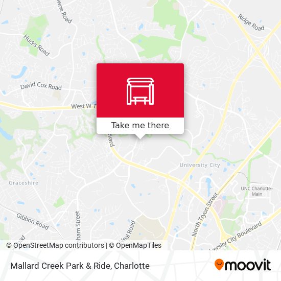 Mapa de Mallard Creek Park & Ride