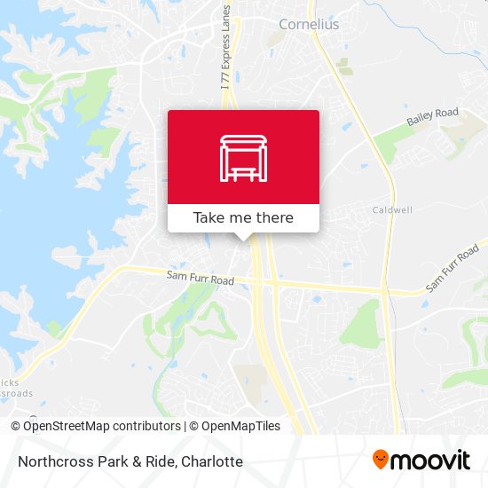 Northcross Park & Ride map