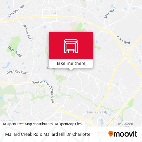 Mallard Creek Rd & Mallard Hill Dr map