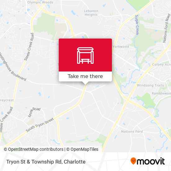 Tryon St & Township Rd map