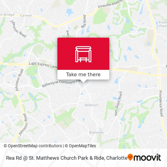 Rea Rd @ St. Matthews Church Park & Ride map