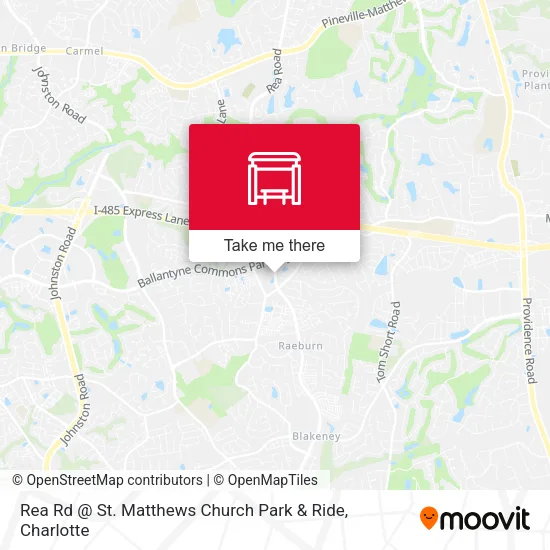 Mapa de Rea Rd @ St. Matthews Church Park & Ride