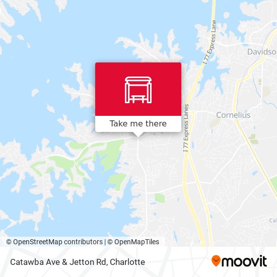 Catawba Ave & Jetton Rd map