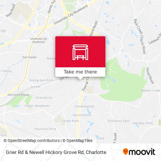 Mapa de Grier Rd & Newell Hickory Grove Rd