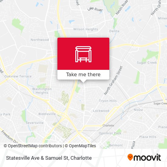 Statesville Ave & Samuel St map