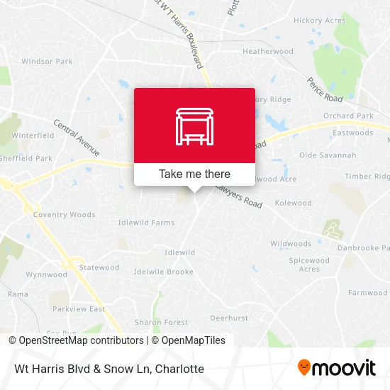 Mapa de Wt Harris Blvd & Snow Ln