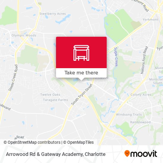 Mapa de Arrowood Rd & Gateway Academy