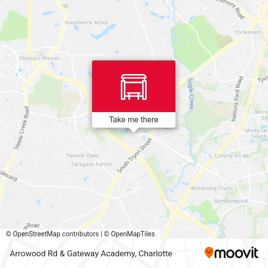 Mapa de Arrowood Rd & Gateway Academy