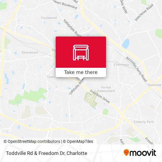 Toddville Rd & Freedom Dr map