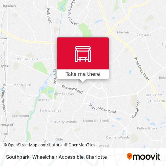 Mapa de Southpark- Wheelchair Accessible