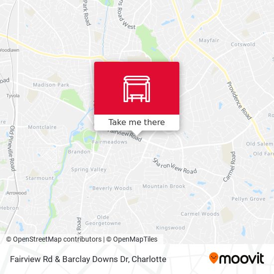 Fairview Rd & Barclay Downs Dr map