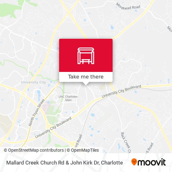 Mallard Creek Church Rd & John Kirk Dr map