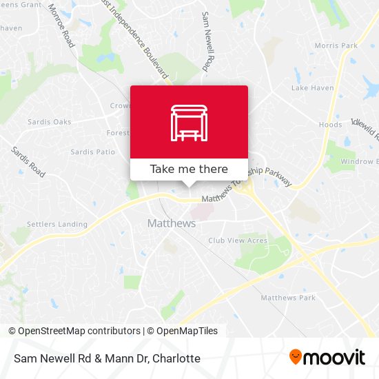 Sam Newell Rd & Mann Dr map