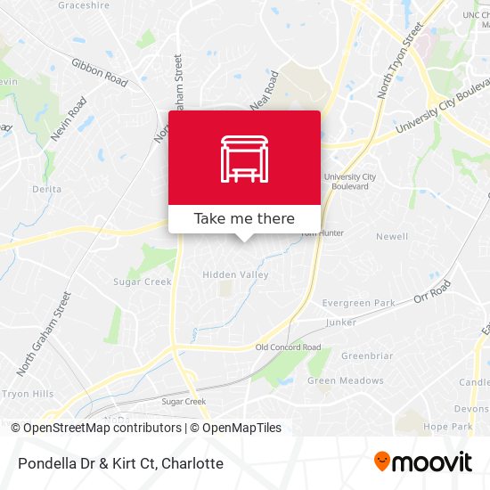 Pondella Dr & Kirt Ct map