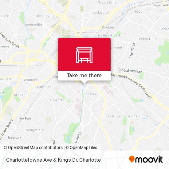 Mapa de Charlottetowne Ave & Kings Dr