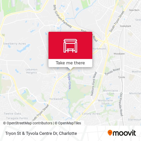 Mapa de Tryon St & Tyvola Centre Dr