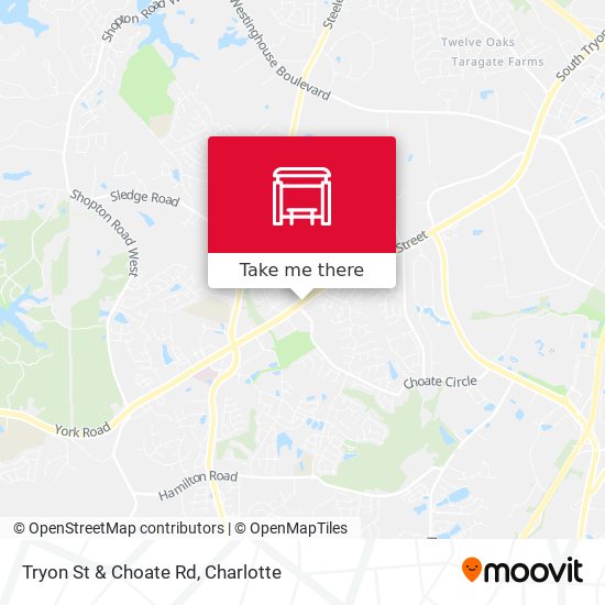 Tryon St & Choate Rd map