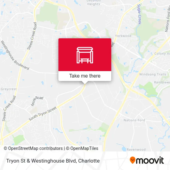 Mapa de Tryon St & Westinghouse Blvd