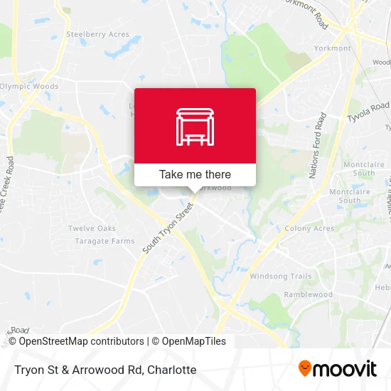 Mapa de Tryon St & Arrowood Rd
