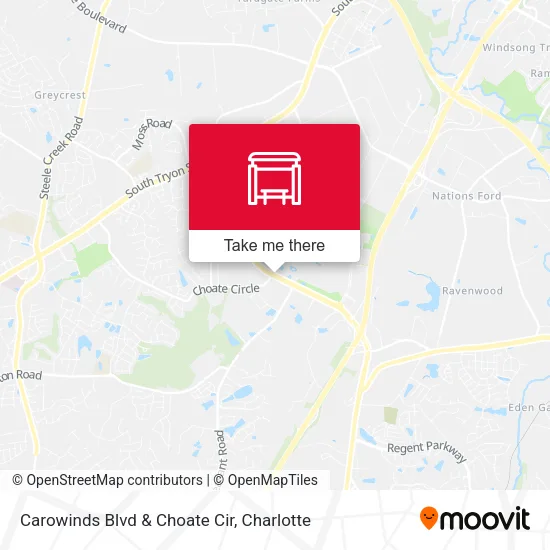 Mapa de Carowinds Blvd & Choate Cir
