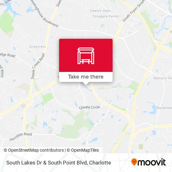 South Lakes Dr & South Point Blvd map