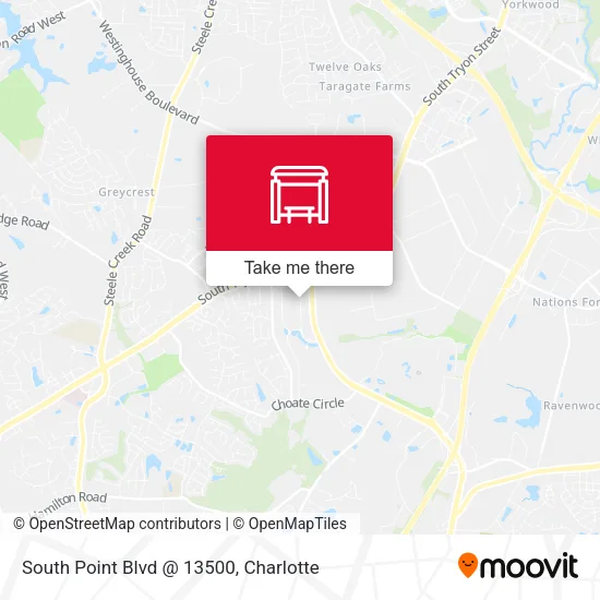 South Point Blvd @ 13500 map