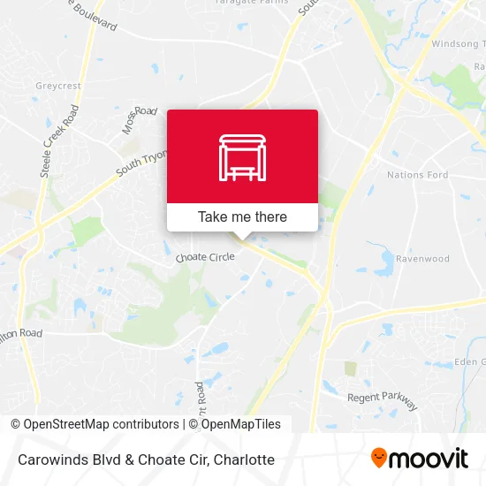 Mapa de Carowinds Blvd & Choate Cir