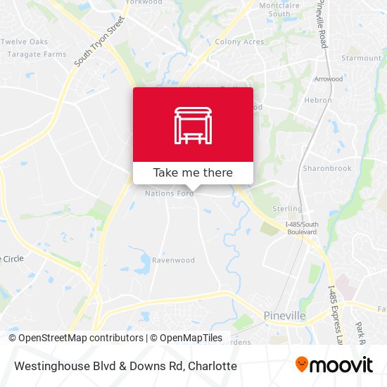 Mapa de Westinghouse Blvd & Downs Rd