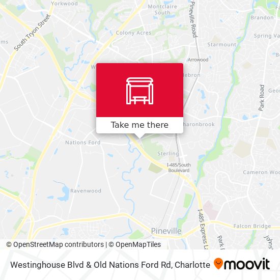 Mapa de Westinghouse Blvd & Old Nations Ford Rd