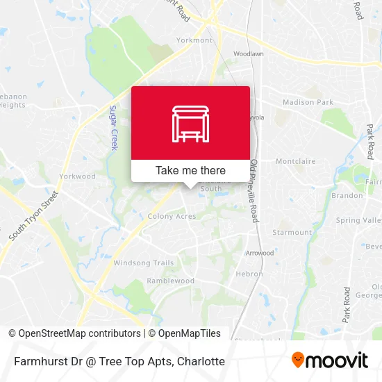 Farmhurst Dr @ Tree Top Apts map