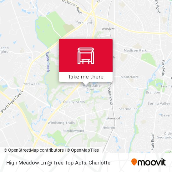 Mapa de High Meadow Ln @ Tree Top Apts