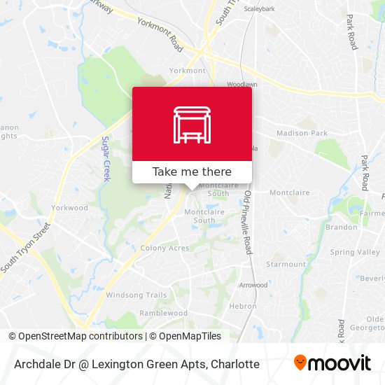 Mapa de Archdale Dr @ Lexington Green Apts