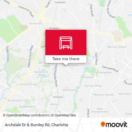 Archdale Dr & Burnley Rd map