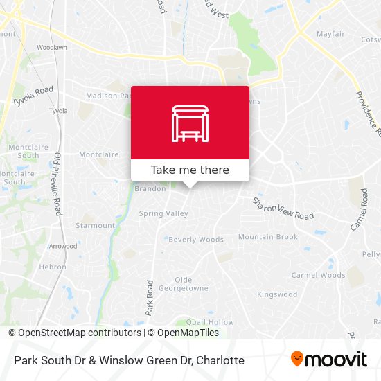 Park South Dr & Winslow Green Dr map