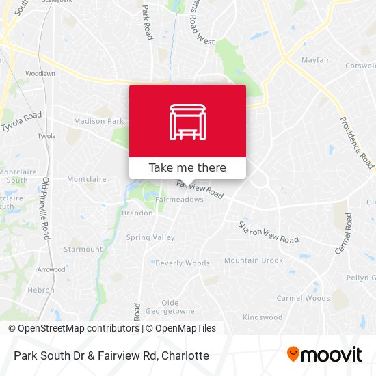 Park South Dr & Fairview Rd map