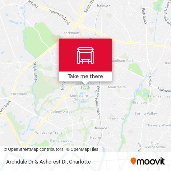 Archdale Dr & Ashcrest Dr map