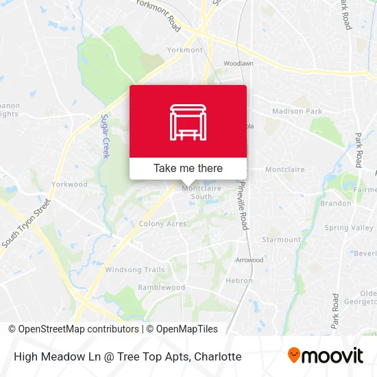 Mapa de High Meadow Ln @ Tree Top Apts