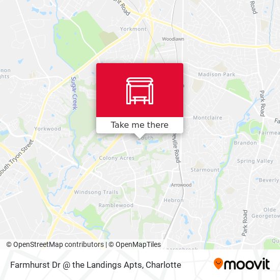 Farmhurst Dr @ the Landings Apts map