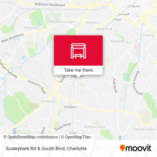 Mapa de Scaleybark Rd & South Blvd