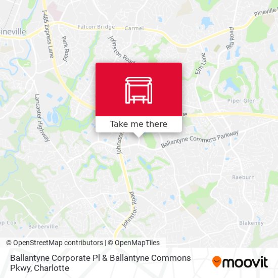 Ballantyne Corporate Pl & Ballantyne Commons Pkwy map
