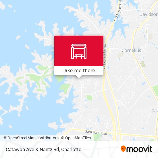 Catawba Ave & Nantz Rd map