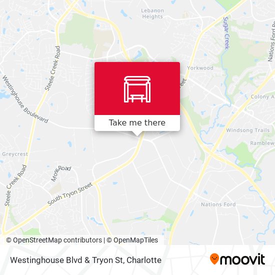Mapa de Westinghouse Blvd & Tryon St