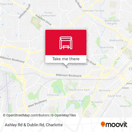 Ashley Rd & Dublin Rd map
