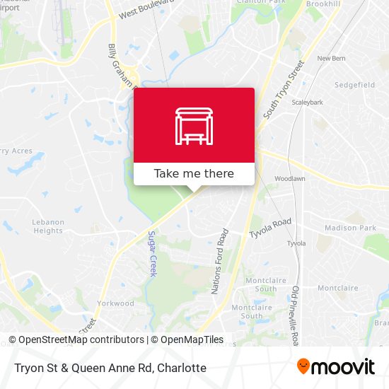 Mapa de Tryon St & Queen Anne Rd