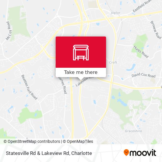 Statesville Rd & Lakeview Rd map