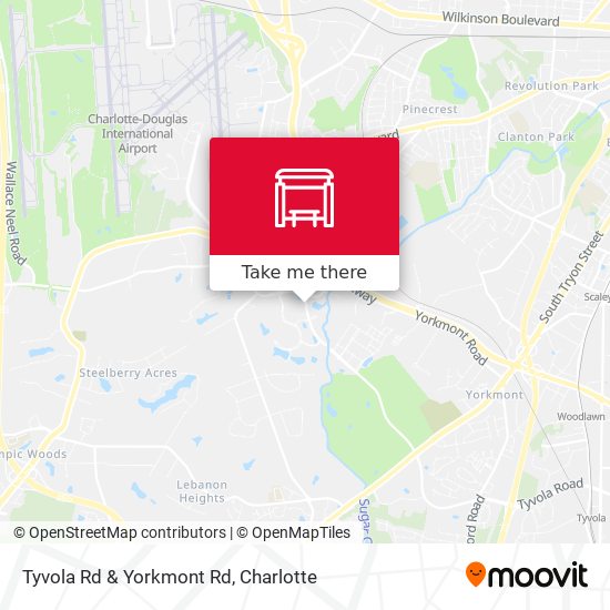 Tyvola Rd & Yorkmont Rd map