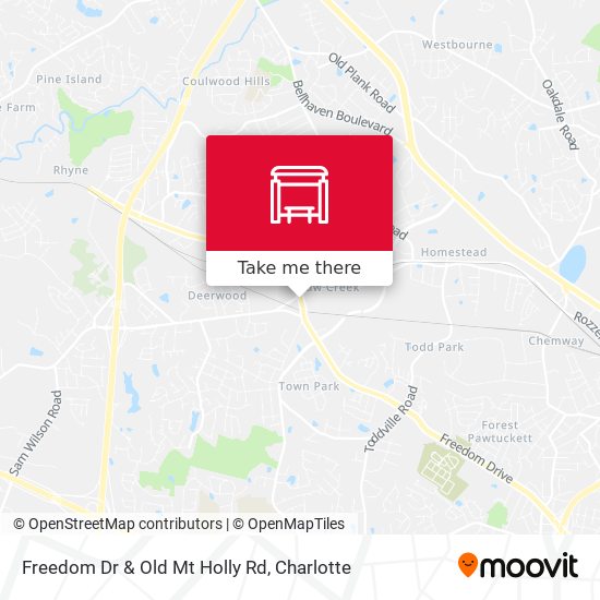 Freedom Dr & Old Mt Holly Rd map