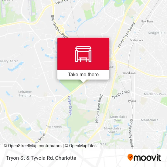 Mapa de Tryon St & Tyvola Rd